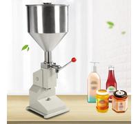 Machine de remplissage de bouteilles, machine de remplissage de liquide en acier inoxydable, machine de remplissage, avec trémie de 10 l pour remplir la pâte, la crème, les cosmétiques, le parfum, le