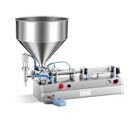 Machine de remplissage de bouteilles pneumatique, remplisseur de liquide en acier inoxydable avec trémie, pression d'air de 0,4 à 0,9 MP pour parfum, boisson, eau, 5 à 40 ml