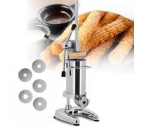 Machine De Remplissage De Confiture De Churro De Fruits Latins, Machine De Remplissage De Remplissage De Dessert De Beignets Espagnols à Commande Manuelle Inoxydable De 2 L 3 L Avec 5 Moules ,2L