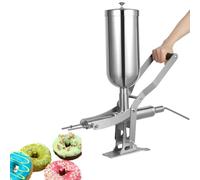 Machine de remplissage de confiture de churro, remplissage manuel en acier inoxydable de 5 L, pour usage domestique ou commercial avec 4 tuyaux