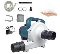 Machine de remplissage de couette électrique, double souffleur et aspiration avec interrupteur au pied, 6 vitesses réglables, pour la fabrication ou la rénovation de doudounes et de couettes