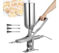 Machine de remplissage de gelée en acier inoxydable - Capacité de 5 L avec 4 tuyaux de remplissage et remplissage quantitatif réglable pour une utilisation professionnelle en cuisine