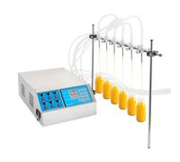 Machine de remplissage de liquide automatique à 6 têtes, remplisseur de bouteilles à commande numérique de haute précision avec pompe péristaltique pour parfum, eau, jus, huiles essentielles