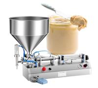 Machine de remplissage de liquide manuelle, remplissage de bouteille de pâte, buse anti-fuite, 20-200 ml pour crème mayonnaise
