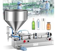 Machine de remplissage de liquide pneumatique semi-automatique en acier inoxydable pour boissons et cosmétiques