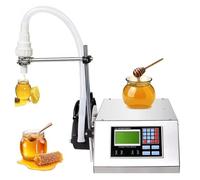 Machine de remplissage de liquide, remplisseuse de bouteilles de miel 17L/min, avec pédale et 6 buses, commande numérique électrique, pour huile végétale, yaourt, miel, shampoing