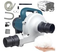 Machine de remplissage électrique 2 en 1, fonction de soufflage et d'aspiration, avec contrôle au pied, 6 réglages de vitesse pour rénover vestes et couettes