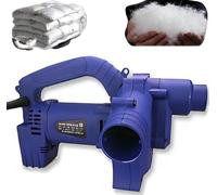 Machine de remplissage électrique en duvet avec soufflage et aspiration à double usage, réglage de 6 vitesses et contrôle du pied pour rénover les doudounes et les couettes