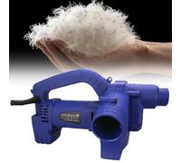 Machine de remplissage électrique en duvet, machine de remplissage et d'aspiration à double usage 1200 W, soufflant et aspirant, réglage à 6 vitesses, avec interrupteur de commande au pied, for rempli