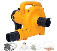 Machine de remplissage électrique en duvet - Soufflage/aspiration double usage avec collecteur de poussière, interrupteur de commande au pied, réglage 6 vitesses, 20 000 tr/min pour rénover vestes et