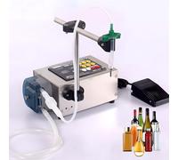 Machine de remplissage liquide quantitative, remplisseuse de bouteilles à 3 L/min avec interrupteur au pied, pompe à diaphragme de 10-500 ml pour le remplissage de liquide pour jus, lait, eau, boisson