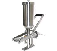 Machine de remplissage manuelle 5L, remplisseuse à beignets professionnelle en acier inoxydable pour crème et gelée, idéale pour les boulangeries et cafés
