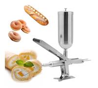 Machine de remplissage manuelle Churro avec buses d'injection pour beignets, injecteur vertical de confiture pour usage domestique et commercial