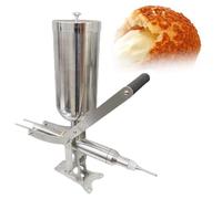 Machine de remplissage manuelle de beignets, en acier inoxydable, pour beignets aux fruits latins, churros, beignets, comprend 4 tuyaux