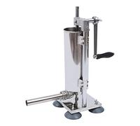 Machine de remplissage manuelle de saucisses, presse à saucisses de 3 l, armoire à maturation pour viande et saucisses, cuiseur à saucisses, avec 4 tubes en acier inoxydable et tubes en plastique