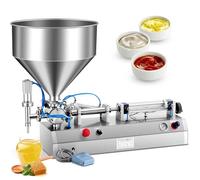 Machine de remplissage pneumatique 300 W pour liquides et pâtes, capacité de 5 à 1500 ml, remplisseuse automatique avec pédale et trémie, pour eau, jus, laits, alcool et boissons cosmétiques 5-40ml