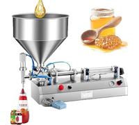 Machine de remplissage pneumatique de liquide de pâte, remplisseur de bouteilles semi-automatique de 50 à 500 ml avec pédale, pour huile, crème, lotion, miel et beurre