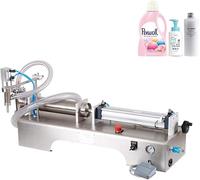 Machine De Remplissage Pneumatique De Liquide, Machine De Remplissage Semi-Automatique De Liquide, Machine De Remplissage Pneumatique pour Boissons, Eau, Jus, Lait, Alcool, AC, 1 Head, 50-500ML