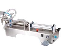 Machine de Remplissage Pneumatique pour Liquides, Remplisseuse Semi-Automatique en Acier Inoxydable Haute Précision (±0.5%) - Eau, Jus, Lait, Alcool, Sirop, Cosmétiques, Pharmaceutiques