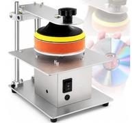 Machine De Resurfaçage De Disques CD/DVD, Machine De Réparation De Disques avec Moteur De 200 W, Contrôle À 7 Vitesses De 1000 À 6000 TR/Min pour L'élimination des Rayures De Surface