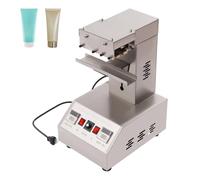 Machine de scellage automatique de tubes, scelleuse électrique 3 en 1 en acier inoxydable pour tubes en plastique, température réglable de 0 à 300 °C, découpe et impression possibles