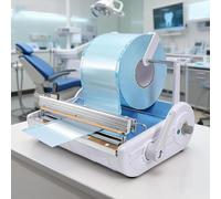 Machine de scellage automatique pour emballages de stérilisation avec coupe-sac et thermoscellant manuel