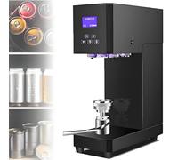 Machine de scellage de canettes commerciale avec compteur intelligent et affichage LED, hauteur réglable pour la maison et le café - Idéal pour sceller des canettes de soda, verre, plastique et étain