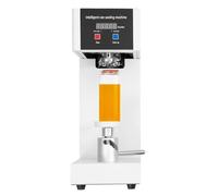 Machine de scellage de canettes de soda commerciale de 180 W avec compteur LCD, réglable pour plastique/verre/boîtes de conserve, 5,6 cm de diamètre et 14 à 21,1 cm de hauteur, dispositif de