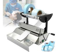Machine de scellage de sacs de laboratoire 500 W, machine de scellage d'emballage en acier inoxydable, largeur de scellage 250 mm, largeur d'indentation 10 mm, 6 réglages de température, pour clinique