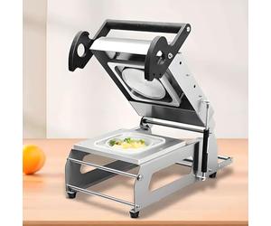 Machine de scellage thermique manuelle pour plateaux alimentaires, machine à sceller les conteneurs à sandwich (largeur du film : 260 mm), 7-8 joints/min