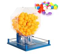 Machine de sélection de balles de loterie - Cage de bingo pour grands groupes, peut contenir 100 balles - Idéal pour les fêtes et événements (C)