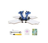 Machine De Sérigraphie 4 Couleurs 4 Stations Plateau 54x45cm Equilibre & Stabilité