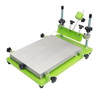 Machine de sérigraphie à faire soi-même - Imprimante manuelle à écran plat pour t-shirts, tissus et travaux manuels - Raclette de bureau incluse - Parfait pour un usage domestique et commercial