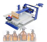 Machine de sérigraphie conique pour une impression fluide, design ergonomique push-pull, idéal pour les gobelets thermos, les stylos et les cannes à pêche de moins de 170 mm de diamètre