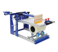 Machine de sérigraphie cylindrique manuelle pour produits cylindriques et coniques, élévateur et base réglables, idéale pour l'impression de petit diamètre