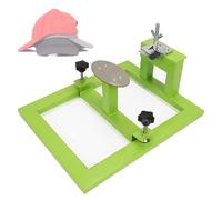 Machine de sérigraphie manuelle à pince pour chapeaux, réglage gauche et droite 10 mm, réglage avant et arrière 200 mm, kit de machine pour sérigraphie de casquettes, pour chapeaux