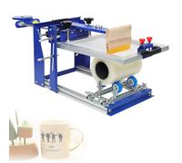 Machine de sérigraphie manuelle pour bouteilles et tasses, main gauche/droite compatible avec rouleaux remplaçables, idéale pour l'impression de bouteilles de vin et de tubes