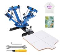 Machine de Sérigraphie - VEVOR - 4 Couleur 1 Station Machine d'Impression à Écran