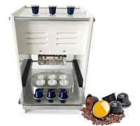 Machine De Sertissage Électrique À 2 Trous Pour Capsules De Café, Pour Capsules De 37 Mm, 50 Mm Et 54 Mm, Peut Également Contenir Des Liquides, Capacité De 500 À 700 Capsules, 6 Trous (50 Mm).