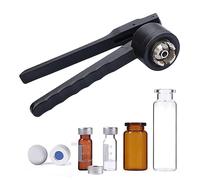 Machine de sertissage et de bouchage, Sertisseur de flacons manuel en acier inoxydable, 8-32mm, scelleuse sécurisée, 30 bouteilles/min, utilisation laboratoire et pharmacie(B,15mm)