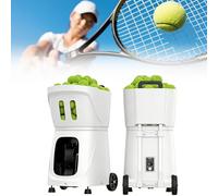 Machine de Service de Balles de Tennis Portable,Pt-Smart Pro Lanceur de Tennis de Padel,Vitesse de Balle:20-120 km/h,Capacité:Plus de 100 Balles,IdéAl pour L'EntraîNement et la Pratique d(Color:Blanc)