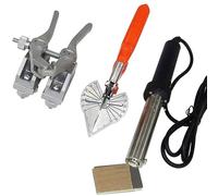 Machine de Soudage de Courroie PU 200W, Soudeuse de Courroie Polyuréthane avec Ciseaux et Fer à Souder, Température Réglable 150-400°C pour Tube PU et Bandes Plastiques