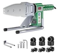 Machine de Soudage de Tuyaux 1600W, Affichage Numérique Température 0-380°C Tuyau Fer À Souder Soudage Plastique PP/ppr/PB/PE Soudeur par Fusion Double Tube Chauffage Outil Thermofusible Moule B