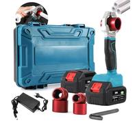 Machine De Soudage De Tuyaux En Plastique Sans Fil,Kit De Soudeur Par Fusion à Prise Portable, Fondoir De Tuyaux D'Eau En Plastique (340 ℃) Pour Tuyaux Ppr Pe Pp (20, 25, 32 Mm), Avec 2 X Batterie