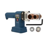 Machine de soudage de tuyaux pour batterie Bosch 18 V, outil de fusion de chaleur sans fil de 280 W avec 32 vitesses (0-320 ℃), compatible avec les tuyaux PP/PPR/PE/PP-C, poignée antidérapante, bleu