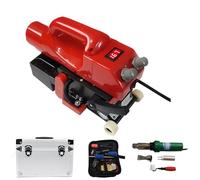 Machine de soudage géomembranaire avec pistolet de soudage, HDPE Hot Hot Céde Escalade avec affichage numérique, 0-600 ℃ Contrôle de température, pour les réservoirs, les tunnels et les dé Glue wheel