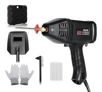 Machine de soudure portable à arc portable portable Machine de soudage 20-200Amp Affichage numérique IGBT avec ensemble d'outils de soudage, pour la tige des électrodes de soudage de 1,6-3,2 mm