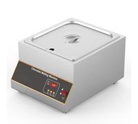 Machine de tempérage du chocolat, Chauffe-chocolat commercial Réchauffeur de liquide, Casserole de fusion en acier inoxydable avec contrôle de température de 32-203°F, pour lait, café, fromage 1 Pot