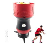 Machine de tennis de table automatique portable avec télécommande, 200 balles, capacité de 90 balles, exercices personnalisables pour la vitesse, la rotation et le placement, idéal pour l'entraînement