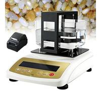 Machine De Test De Pureté De l'or Mise à Jour 2026, Densimètre pour Métaux Précieux, Testeur D'authenticité pour Argent, Or K, Palladium Et Platine, Testeur De Pureté De l'argent(W/Printer,XF3203K)